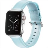 Apple Watch 49/45/44/42mm対応 レザーバンド ライトブルー アップルウォッチ ベルト バンド PUレザー おしゃれ シンプル うぃすたりあ GRK-WM11LBL