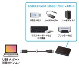 【代引不可】USB3.2 Gen1 4ポートハブ 4ポート バスパワー サンワサプライ USB-3H417BKN