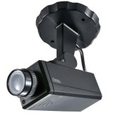 ダミーカメラ 防犯ステッカー付き 本物そっくり 赤色LEDランプ 点滅 電池式 空巣 ピッキング ストーカー対策 OHM OSE-P-CD1
