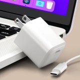 USB PD 45W USB-C 電源アダプタ 充電器 スマホ タブレット PC パソコン 外出 出張 コンパクト コンセント ホワイト PGA PG-PD45AD02WH
