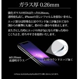ガラスフィルム iPhone11/11Pro/11ProMax/XS/XSMax/XR/8/7/6 表面硬度9H 厚さ0.26mm 指紋防止 反射防止 ラウンドエッジ2.5D局面仕上 液晶保護 9H