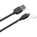 micro USB タフケーブル 1.0m ブラック PG- PG-MC10M01BK