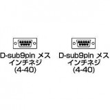 【即納】【代引不可】サンワサプライ RS-232Cケーブル（インタリンク・クロス・2m） KRS-L09-2K