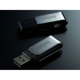 【即日出荷】USB2.0 回転式フラッシュメモリ 8GB AD-UPT ブラック ADTEC AD-UPTB8G-U2