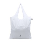 GRAM コンパクトエコバッグ Lサイズ エコバッグ マイバッグ 大きめサイズ たたむと超コンパクト お買い物 ショッピング バッグ 携帯 持ち歩き【WHITE】 現代百貨 A436WH