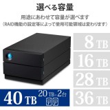 【代引不可】LaCie 外付け HDD 40TB 5年保証 冷却ファン付 ラシー STHJ40000800