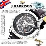 ジョンハリソン 腕時計 ウォッチ 両面スケルトン 自動巻&手巻 高級 ブランド メンズ J.HARRISON JH-038SB