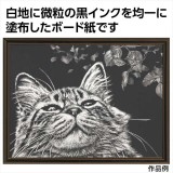 スクラッチボード枠無　紙製　倍判　ウッドフレーム付 美術 アート スクラッチ  アーテック 12347