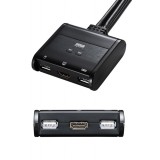 【即納】【代引不可】パソコン自動切替器 HDMI 対応 PC2台を切替・共有 手元スイッチ付き WUXGA フルHD 対応 サンワサプライ SW-KVM2WHU
