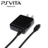 PlayStationVita(PCH-2000) PSVITA2000 強化メッシュケーブル＆硬質のコネクタ/硬化プラグ採用 ストロングAC充電器 充電ケーブル 2.5m ブラック アローン ALG-V2SA25