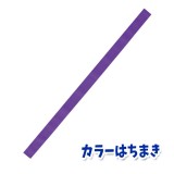 カラーはちまき（紫）パープル ハチマキ 鉢巻 運動会 体育祭 選手 チーム 応援 団体 アーテック  1349