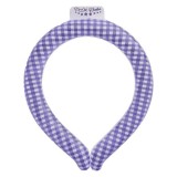 ネッククーラー PCM COOLER ラウンドタイプ Lサイズ ギンガムチェックパープル メンズサイズ 首冷却 暑さ対策 特殊冷却物質 通勤 通学 アウトドア スポーツ グローバルジャパン -