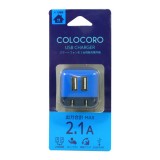 COLOCORO AC充電器 2A ライトブルー_ブルー 藤本電業 CA-04LBL