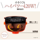 マイコン炊飯ジャー 極め炊き 3合炊き ソフトホワイト 象印 NS-NH05-WZ