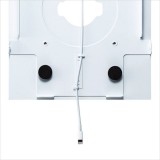 【代引不可】iPad 10.2インチ VESA100×100対応ボックス スチール製 パーツ取り付け可能 ホワイト サンワサプライ CR-LAIPAD15W
