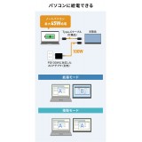 【即納】【代引不可】タッチパネル搭載モバイルモニター（14インチ） サンワサプライ DP-08