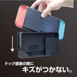 Nintendo Switch 有機ELモデル用 背面保護フィルム 抗菌 指紋防止 フッ素加工 防汚 ハードコート 貼り直しOK セパレートタイプ アローン ALG-NSEFBF