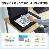 【代引不可】フラットベッドスキャナ A3サイズ対応 2400dpi対応 スキャナー 高速スキャン かんたん操作 サンワサプライ PSC-12UF