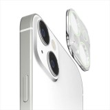 iPhone15 iPhone15Plus 対応 カメラフルプロテクター 蓄光  Premium Style PG-23ACLG05WH