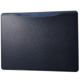 【即納】【代引不可】MacBookPro 16インチ ( M1 2021 2019 ) 用 パソコン ケース カバー スリーブタイプ ソフトレザー 内側起毛素材 スリム PCケース ネイビー エレコム BM-IBSVM2216NV