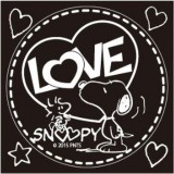 【即日出荷】SNOOPYステッカー　LOVE SNOOPY　ホワイト アークス SNS-37