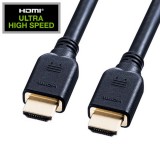 【即納】【代引不可】HDMIケーブル ウルトラハイスピード 5m 8K/4K対応 伝送帯域48Gbps HDMI認証 3重シールド構造 ブラック サンワサプライ KM-HD20-U50