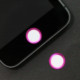 ホームボタン シール 指紋認証可能 TOUCH ID ホワイト/ピンク 藤本電業 OCI-A10
