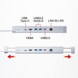 【即納】【代引不可】Surface用 ドッキングステーション HDMI/LANポート搭載 USB3.2 Gen2ハブ USBハブ サンワサプライ USB-3HSS6S