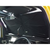 折り畳み傘型サンシェード カー用品 日除け 紫外線カット 遮熱 ブラックLサイズ Mitsukin AX-USL23