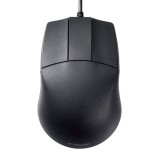 【代引不可】3DCAD用 マウス 有線 ケーブル 長1.5m BlueLED ホイールレス 3ボタンマウス 左右対称  ブラック エレコム M-CAD01UBBK