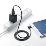 【即納】【代引不可】USB充電器（2A・高耐久タイプ） サンワサプライ ACA-IP52BK