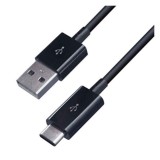 USB充電&同期ケーブル 2m 充電器やパソコンのUSB-AポートでType-C端末を充電＆同期ができる ブラック カシムラ AJ-474
