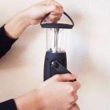 電池のいらない 6LEDランタン ソーラー充電 ダイナモ充電 手回し充電 防災用 非常用 LEDランタン ライト 富士パックス h1117