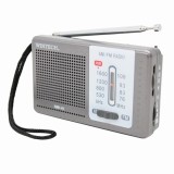ラジオ AM/FM 横型 イヤホン付属 単3乾電池×2本（別売） WINTECH KMR-61