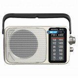 AM/FMホームラジオ シルバー 2WAY電源 コンセント 電池 WINTECH HR-K72
