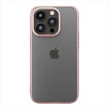 iPhone15 Pro 対応 ケース カバー メタリックフレーム ソフトケース ローズゴールド シンプル iPhoneカバー iPhoneケース Premium Style PG-23BTP06PK