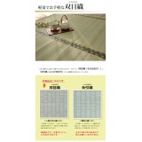 【代引不可】い草 上敷きカーペット ござ 三六間4.5畳 約273×273cm 九州産い草使用 畳の日焼けや汚れ防止に 空気浄化 調湿 消臭 抗菌防臭 両面 コンパクト収納 双目織 松 純国産 日本製 IKEHIKO 1103244