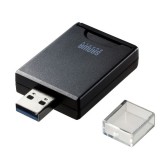 【代引不可】UHS-II対応SDカードリーダー（USB Aコネクタ） ホコリ防止のコネクタキャップ付き PC パソコン モバイル 携帯 周辺機器 サンワサプライ ADR-3SD4BK