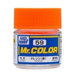 塗料 Mr.カラー オレンジ 橙 光沢 模型用 GSIクレオス C59