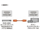 【代引不可】イーサネット対応 ハイスピード HDMIケーブル 1.5m  超ごく細ケーブル 映像 音声 高速伝送 ブラック サンワサプライ KM-HD20-SSS15