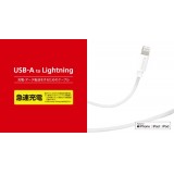 【代引不可】Lightningケーブル 2.0m オーディオ向け スタンダード USB A to Lightningケーブル iPhone iPad iPod 充電 データ転送 ホワイト エレコム MPA-UALO20WH