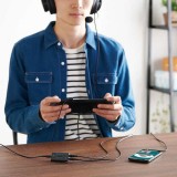 【即納】【代引不可】ゲーミングミキサー アナログ接続 アナログミキサー 通話音声 ゲーム音 同時再生 ボイスチャット 快適ゲームプレイ ブラック エレコム HSAD-GMMA10BK