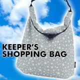 KEEPERS ショッピングバッグ GRAY エコバッグ 買い物 ショッパー 袋 バッグ かばん マイバッグ 現代百貨 A194GY