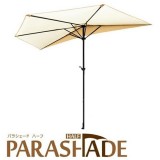 【突っ張り式】日除け・雨除けパラソル（3M半円形）パラシェード ハーフ 紫外線カット 工事不要 テラス・ガーデンパラソル アイボリー 大作商事 PDHA2-IV