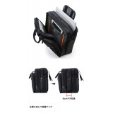 【即納】【代引不可】3WAYビジネスバッグ（出張用・大型） サンワサプライ BAG-3WAY22BK