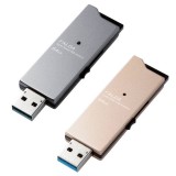 【代引不可】USBメモリ 64GB USB3.0 超高速転送 スライド式 キャップレス スリムデザイン スタイリッシュ エレコム MF-DAU3064G