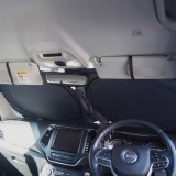 サンシェード&ハンドルカバー 車種汎用 簡単設置 コンパクト収納 暑さ対策 紫外線対策 富士パックス h1178