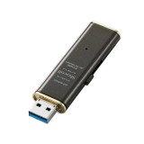 【代引不可】USBメモリ Shocolf 32GB USB3.0 高速転送 スライド式 キャップレス スリムデザイン スタイリッシュ エレコム MF-XWU332G