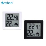 温湿度計 熱中症の危険度を表示 小さいデジタル温湿度計 温度計 湿度計 手のひらサイズ コンパクト ドリテック O-257