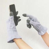 スマホが使えるシルク混のおやすみ手袋 乾燥対策 手袋 ハンドケア 富士パックス h1072